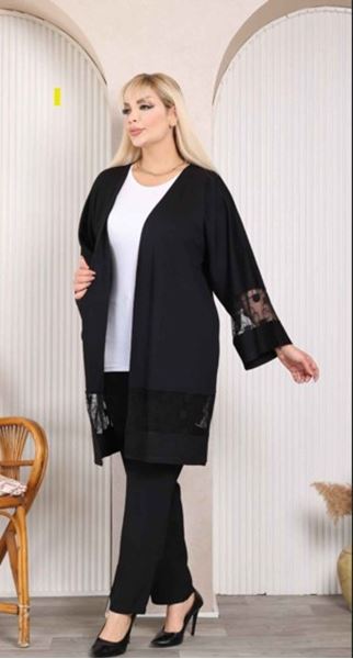 Picture of CURVY GIRL CHIC CARDIGAN WITH LACE